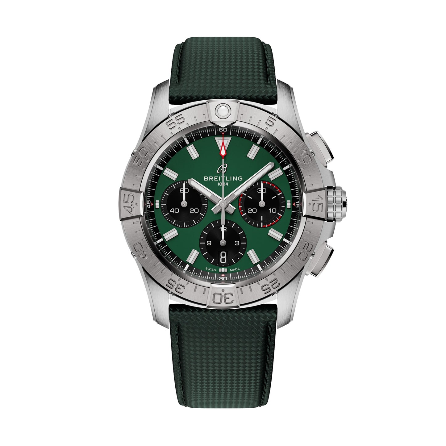 Avenger B01 Chronograph 42 Mens Stainless Steel Green Watch