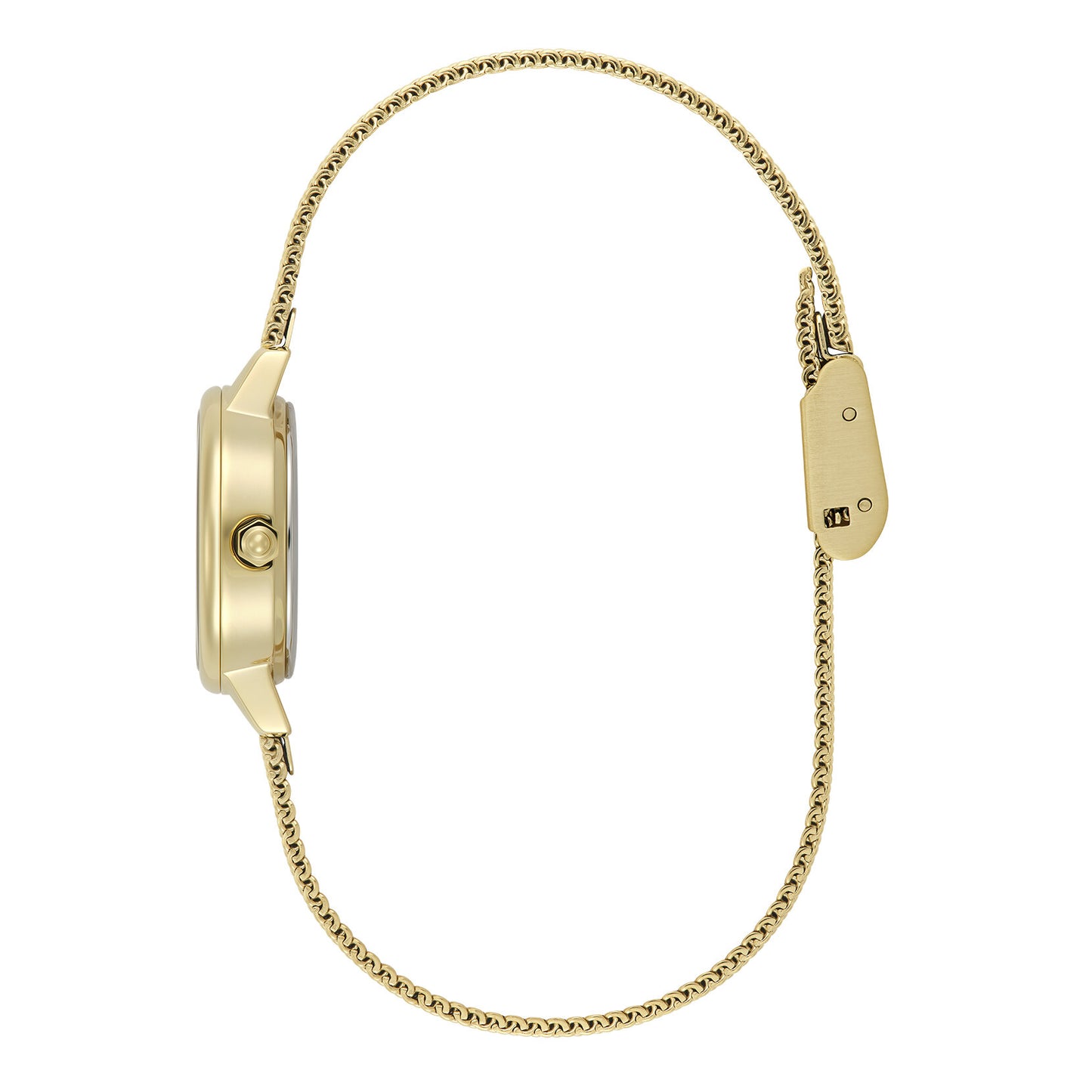 Classic 23mm Mini Forest Green & Gold Mesh Watch