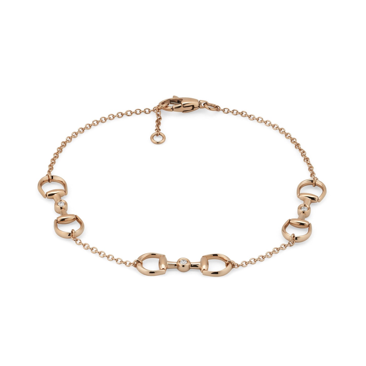 GUCCI Horsebit 18ct Rose Gold Bracelet