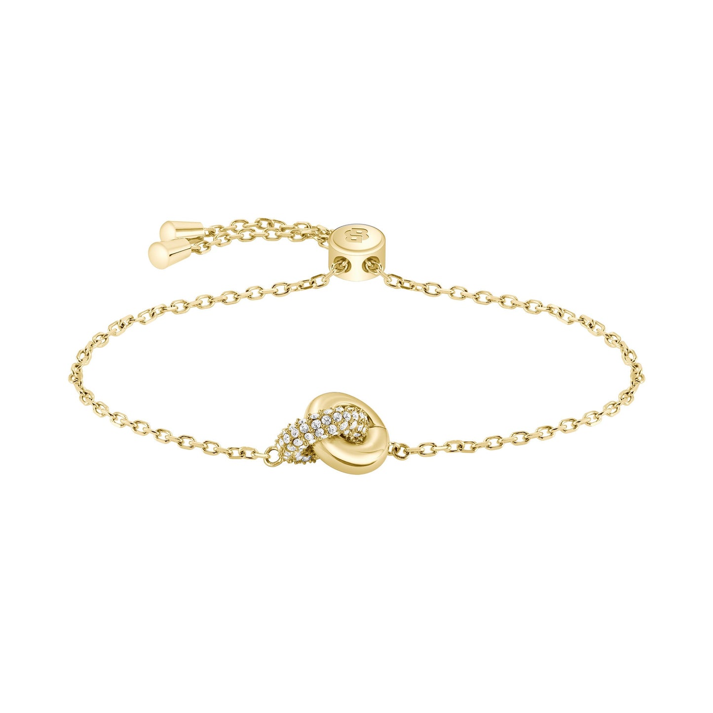 Ladies Live Precious Gold Plated Stainless Steel Linked Circle Ladies Bracelet