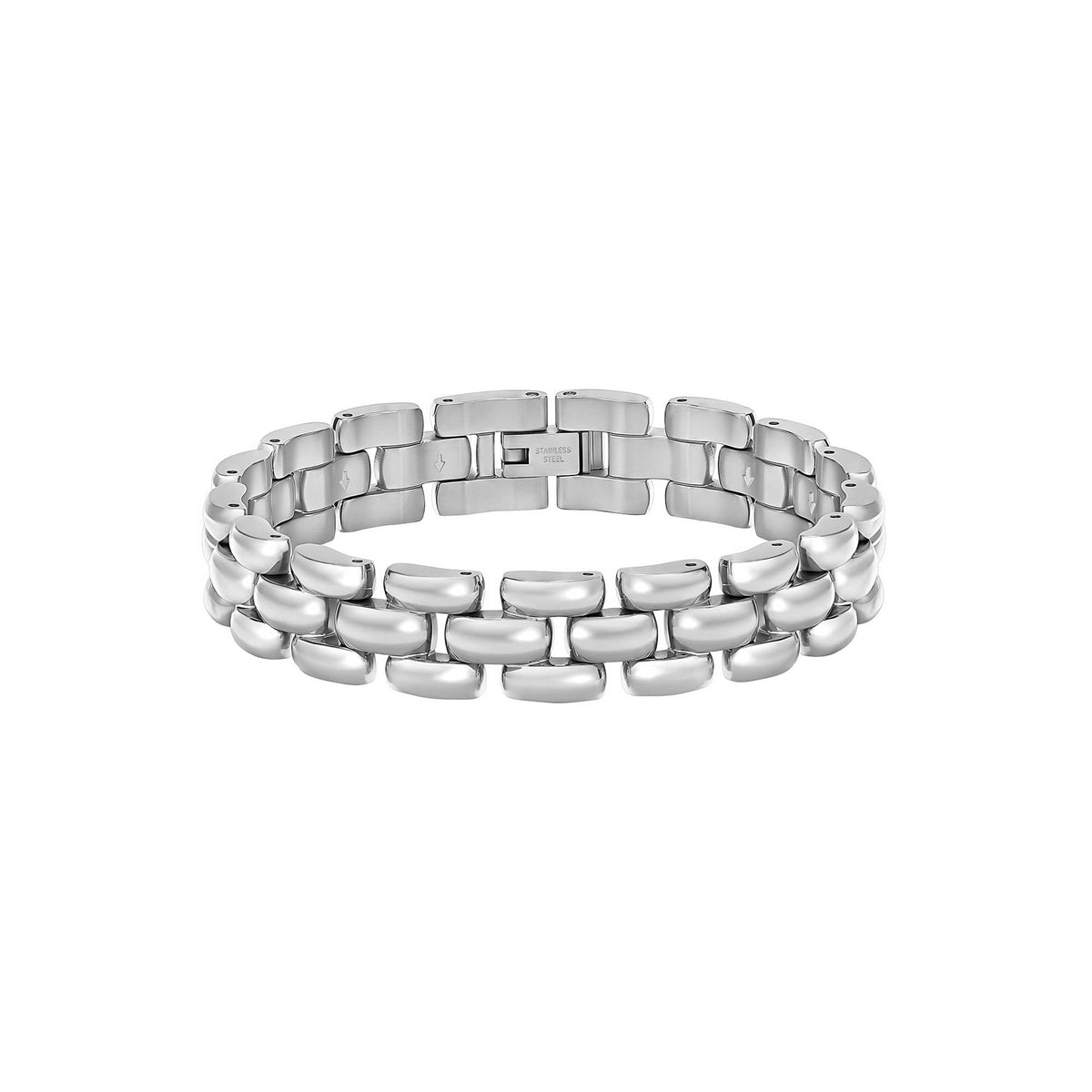 Violet Polished Bracelet with Engraved Logo Detail