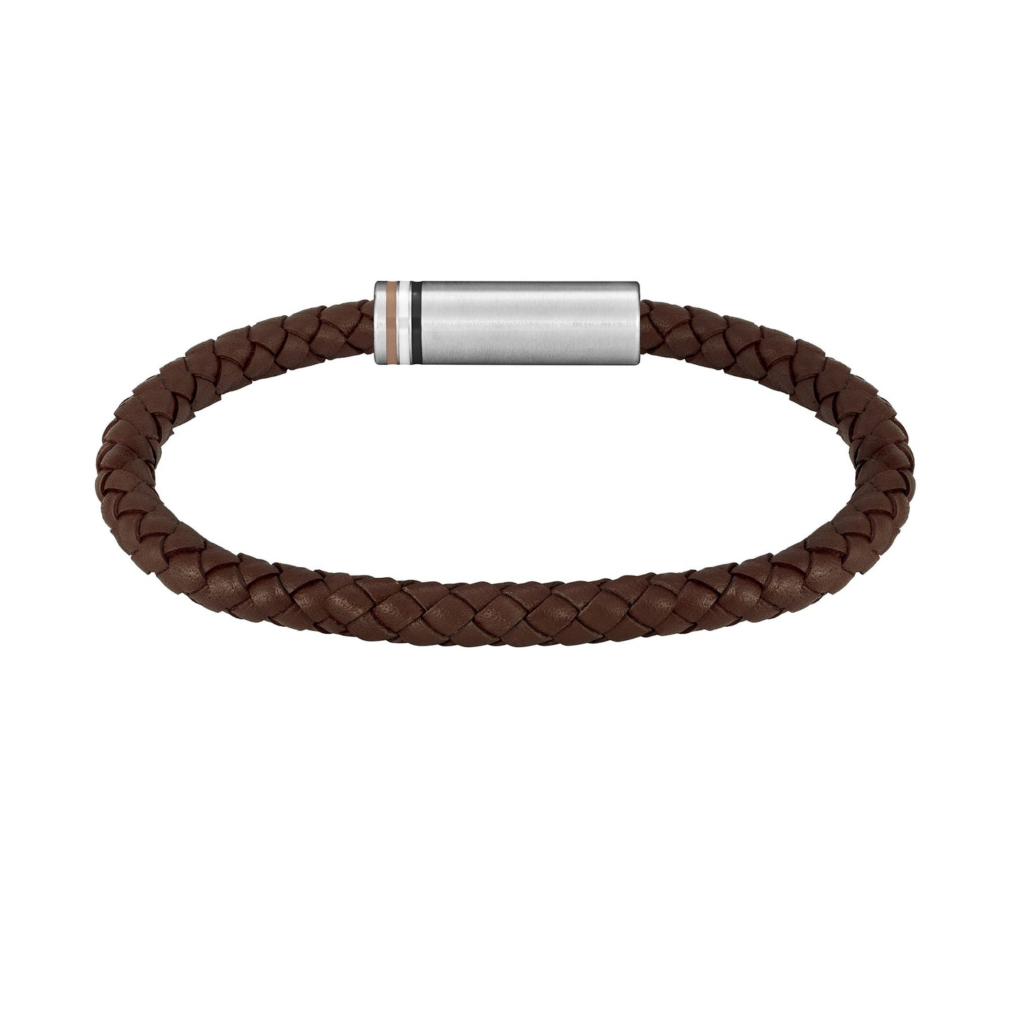 Gents Ares Brown Braided Bracelet