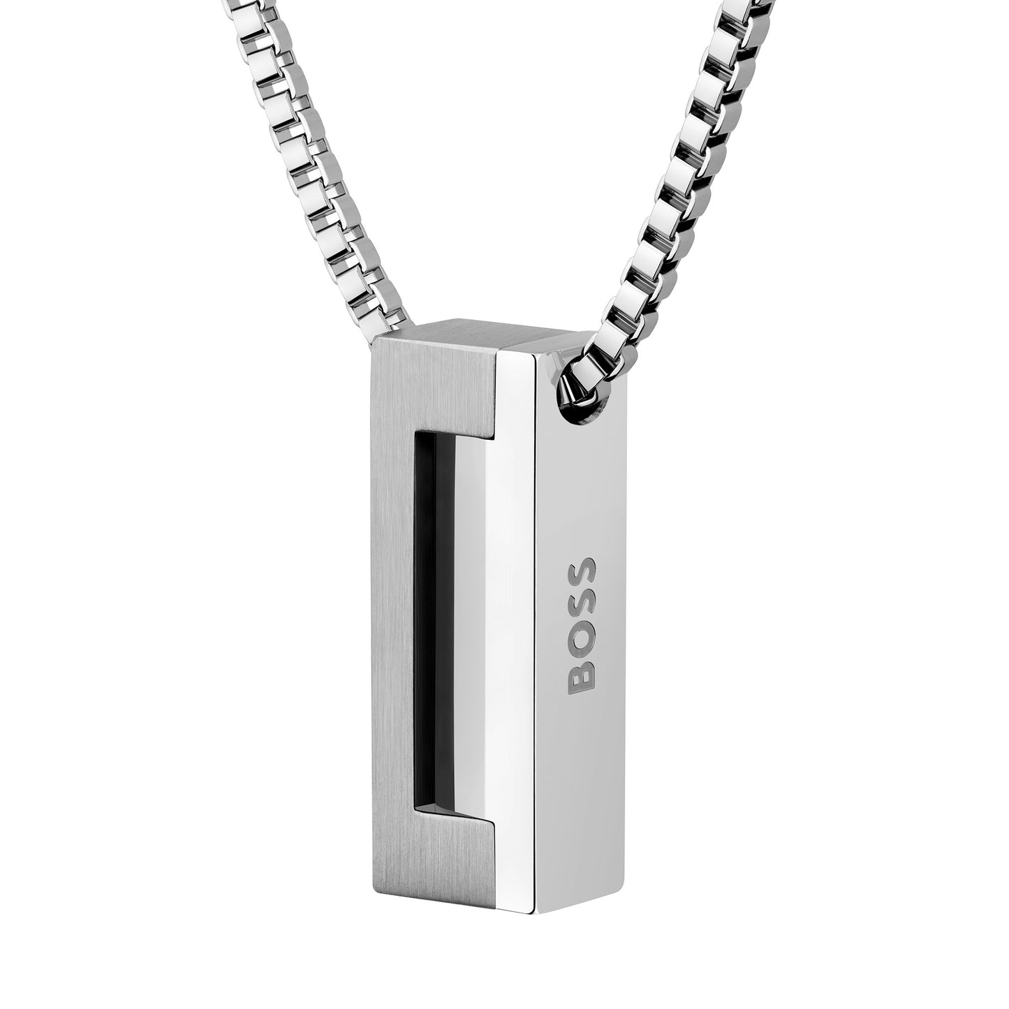 Gents Candor Stainless Steel Bar Necklace