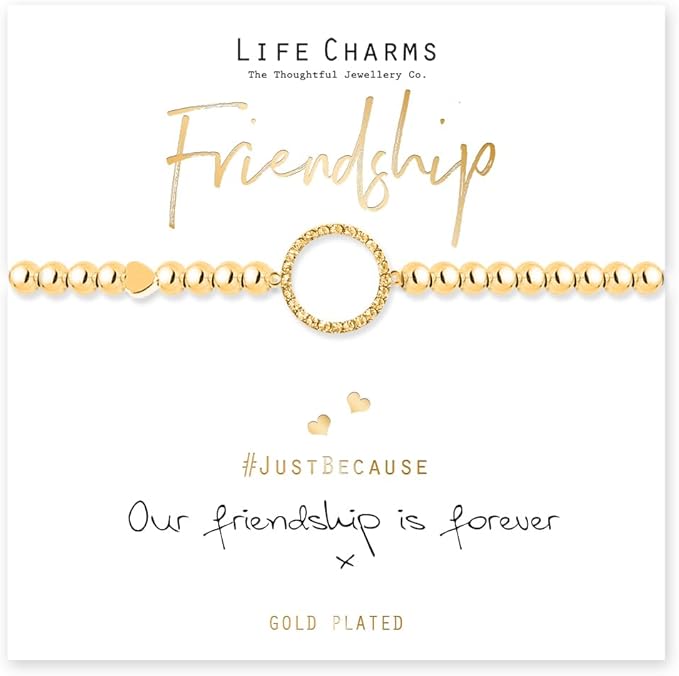 Friendship Gold Life Charms Bracelet