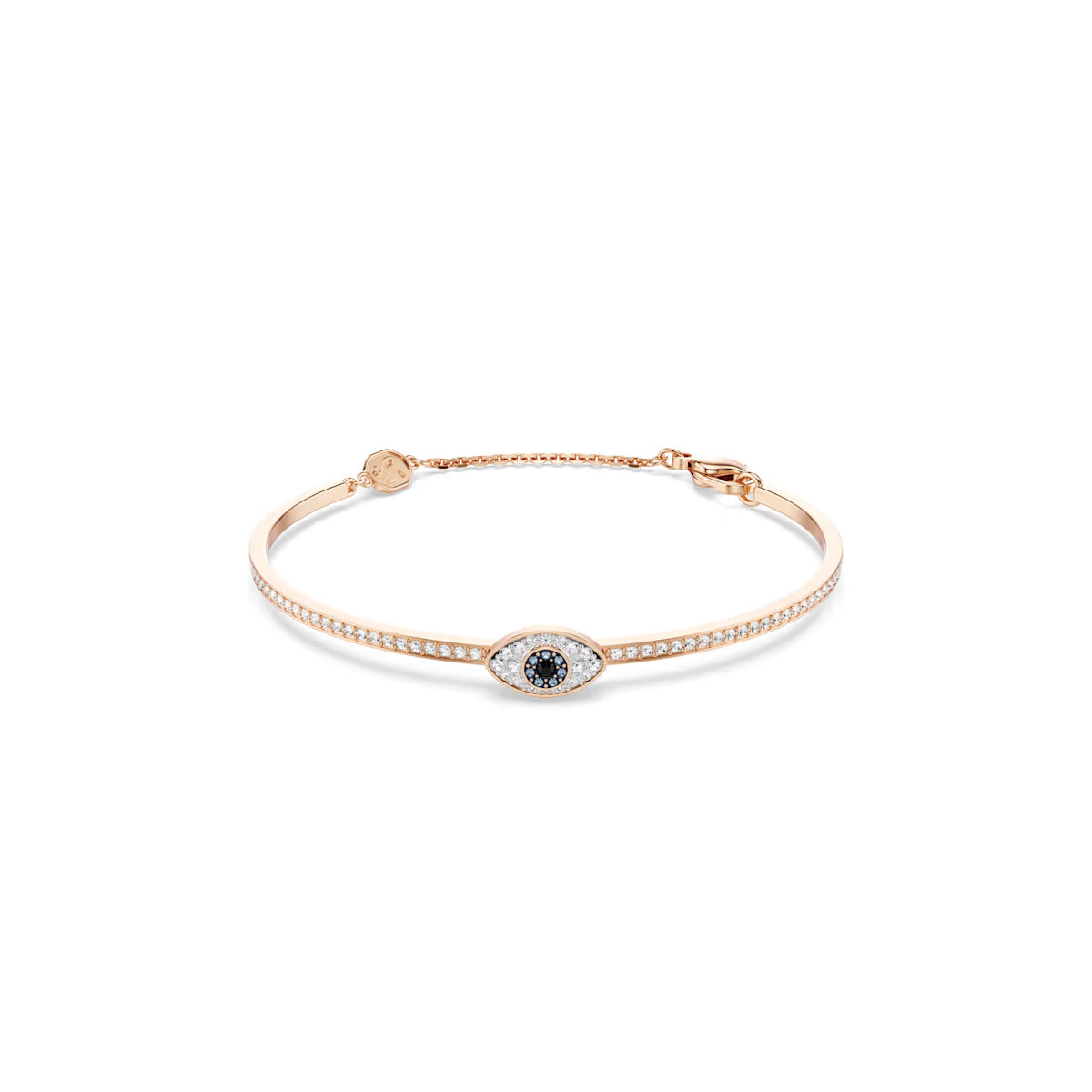 Symbolica bangle, Eye, Multicolored, Rose gold-tone plated