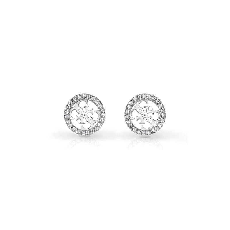 Sterling Silver Logo Stud Earrings