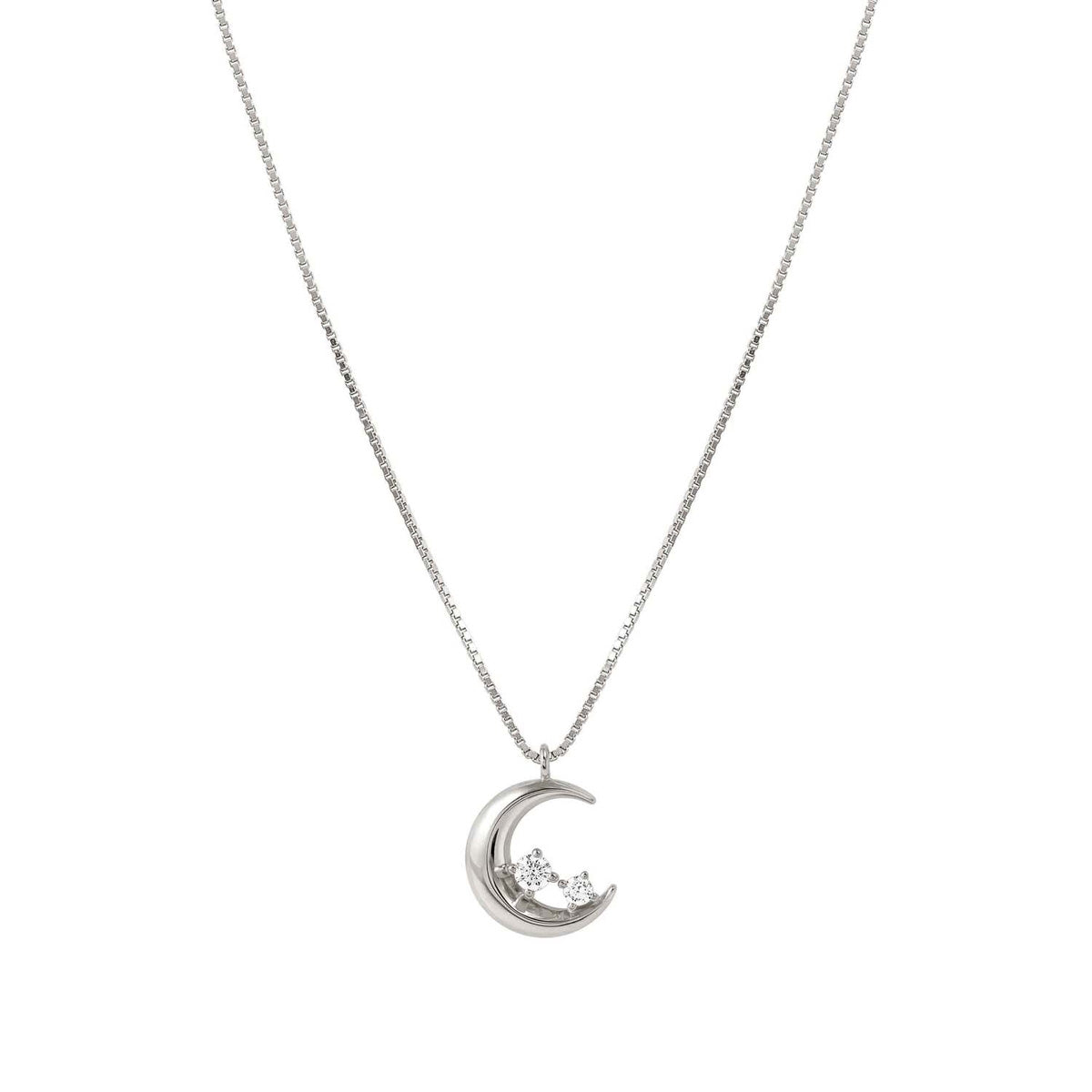 Dream Beats Sterling Silver Luna Moon Necklace