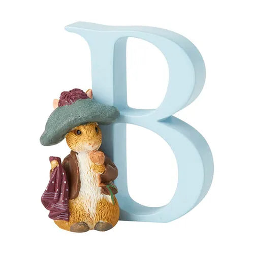 Beatrix Potter "B" Benjamin Bunny Ornamental Letter
