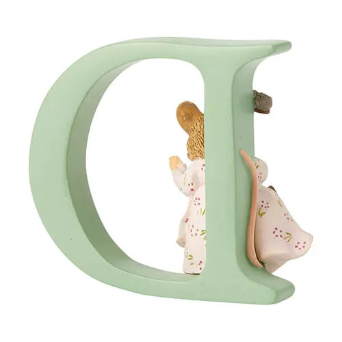 Beatrix Potter "D" Hunca Munca Sweeping Ornamental Letter