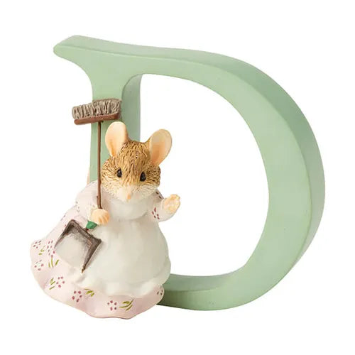 Beatrix Potter "D" Hunca Munca Sweeping Ornamental Letter