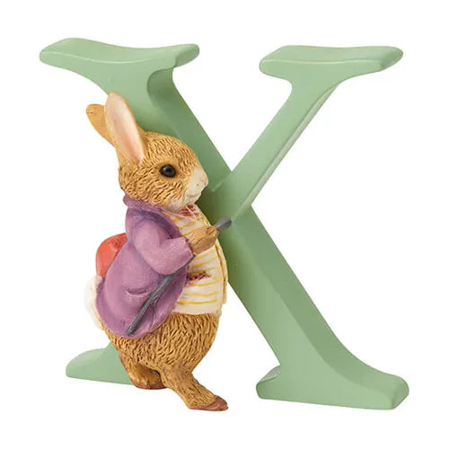 Beatrix Potter "X" Old Mr Benjamin Bunny Ornamental Letter