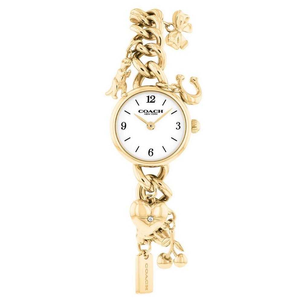 Iris 22mm Yellow Gold Tone Watch
