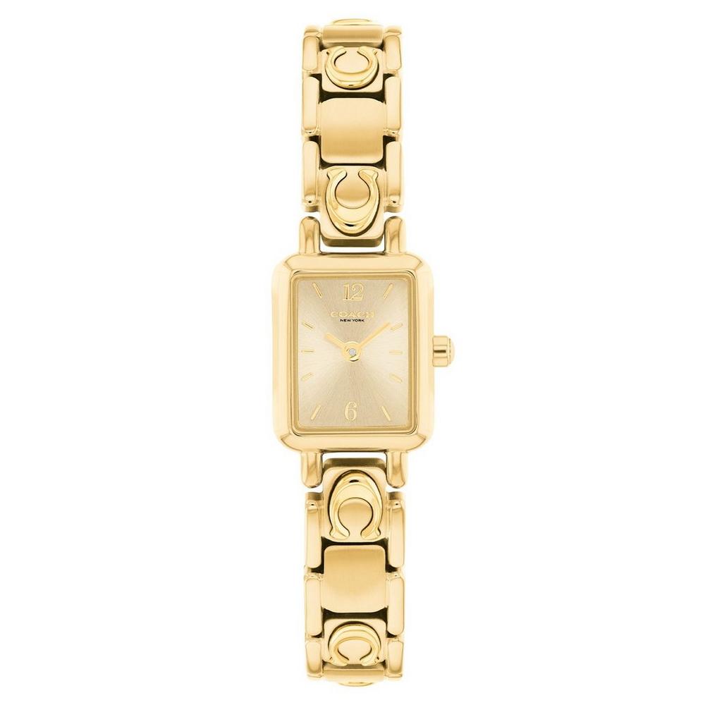 Mara 19mm Yellow Gold Tone Quartz Watch