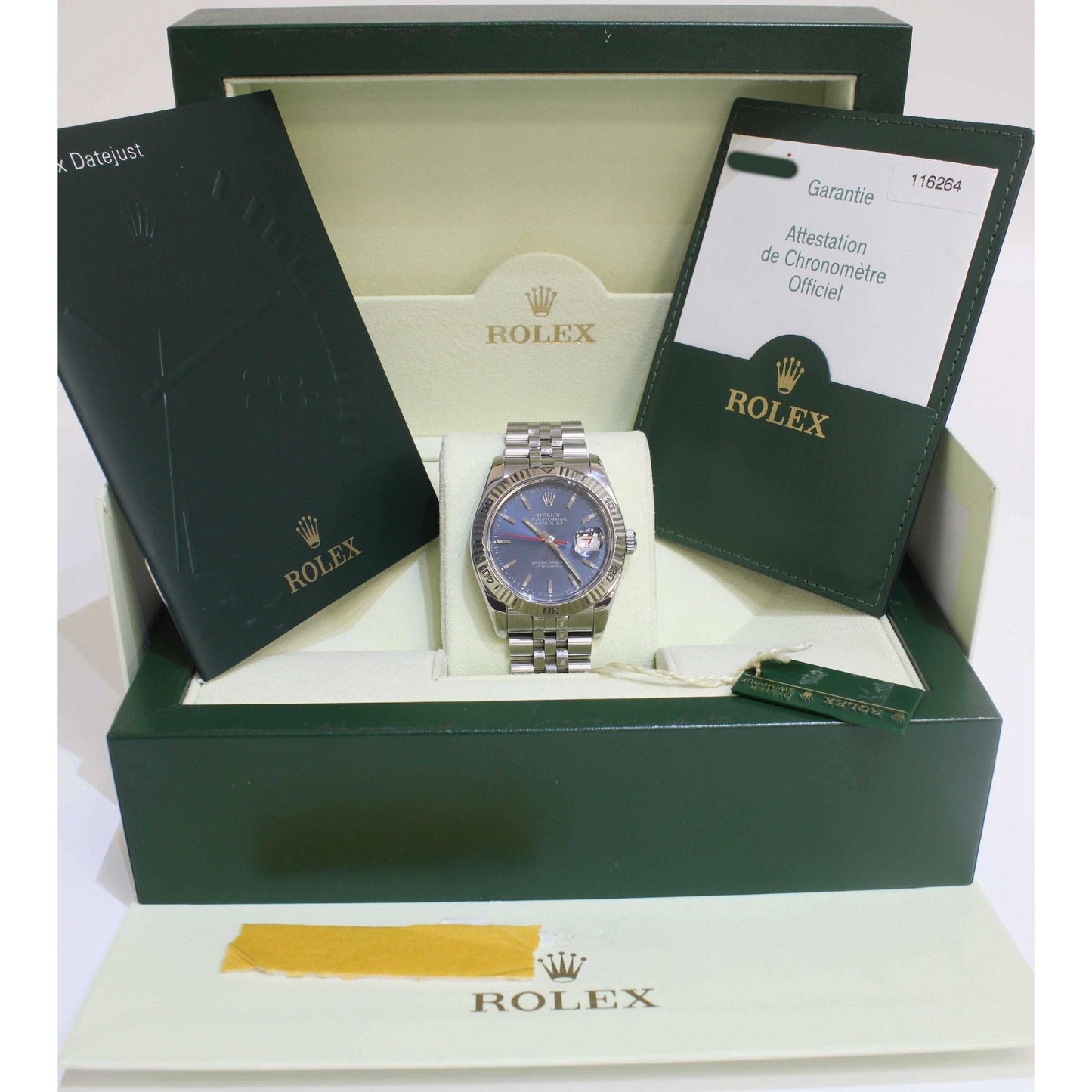 Men's Steel DateJust Turn-O-Graph 116264