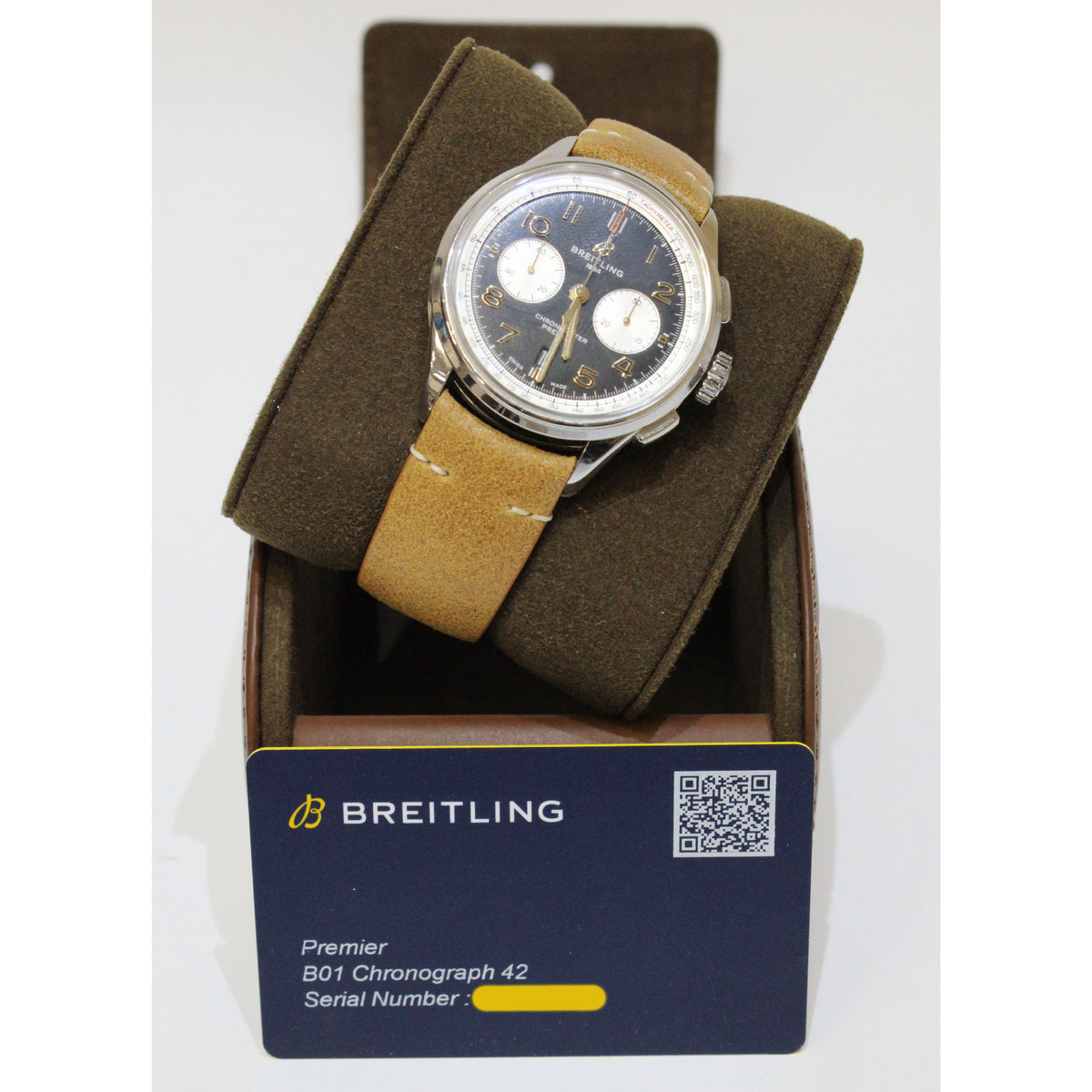 Breitling Premier B01 Norton Edition AB0118A21B1X1 42mm Stainless Steel with Leather Strap