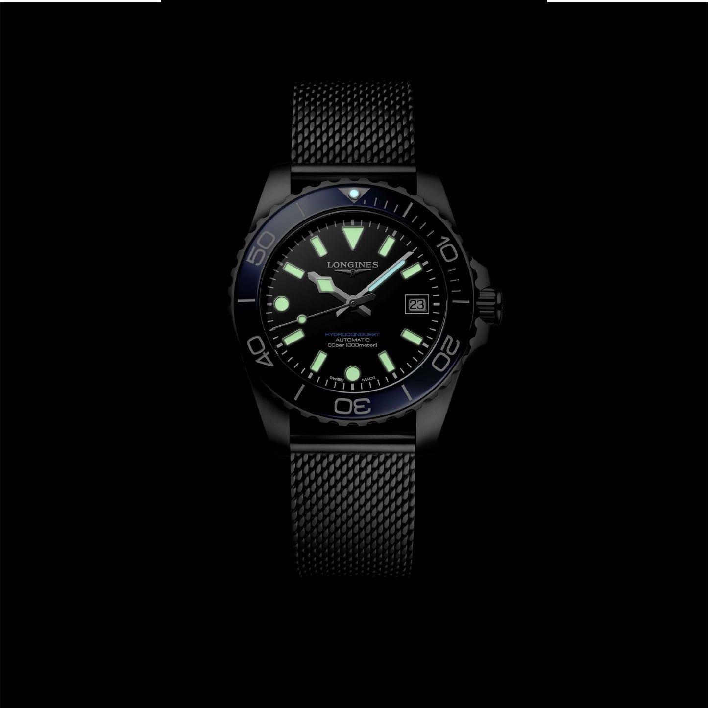 Longines HydroConquest 39mm Black/Blue