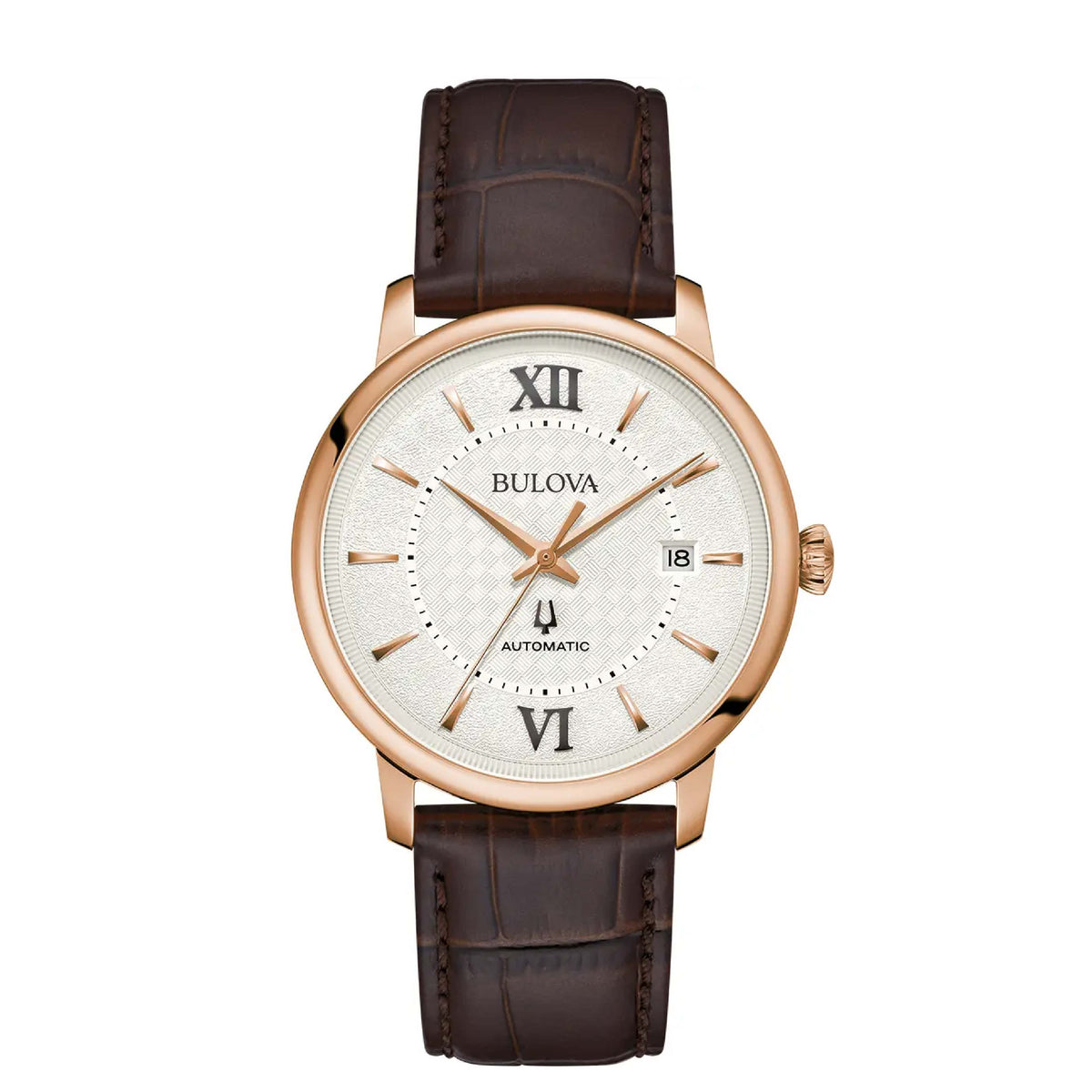 Hudson, mens watch brown leather strap