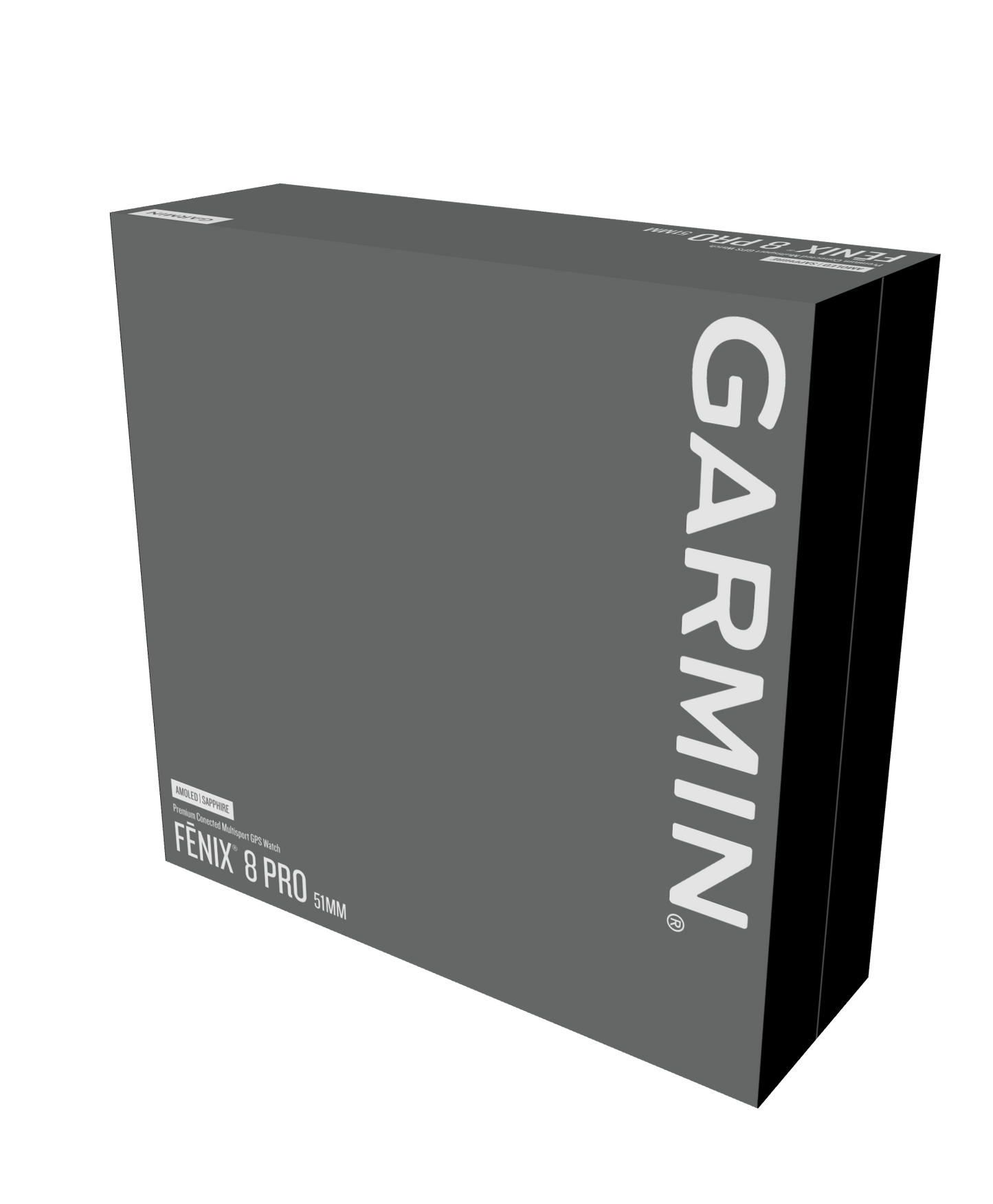 Garmin Fenix 8 Pro 51mm AMOLED Sapphire Carbon Grey DLC Titanium Chestnut Leather Band