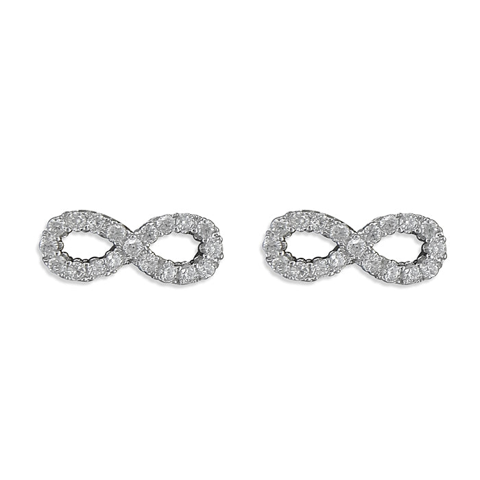 Sterling Silver Infinity Studs