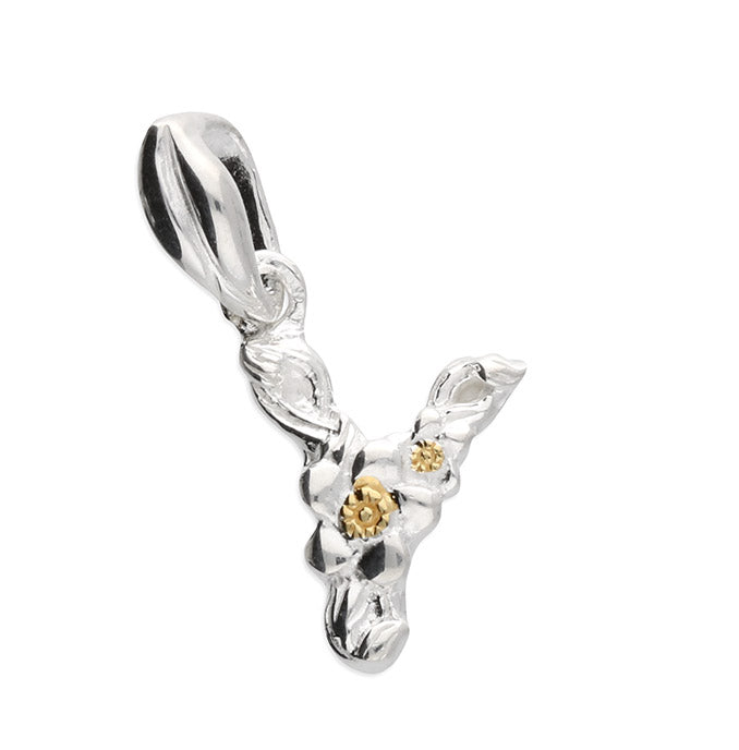 Sterling Silver Pendant Y Initial