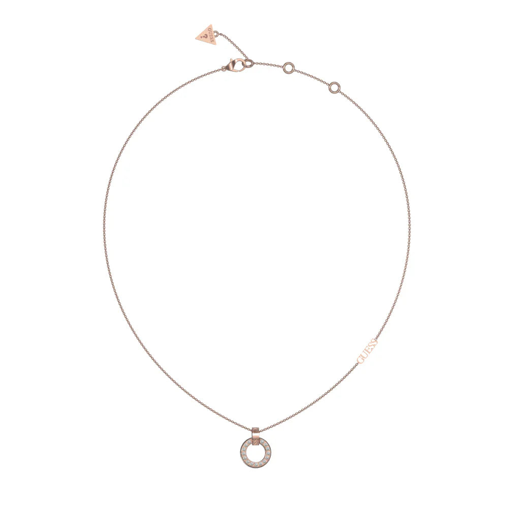 Circle Lights Rose Gold Plated Necklace