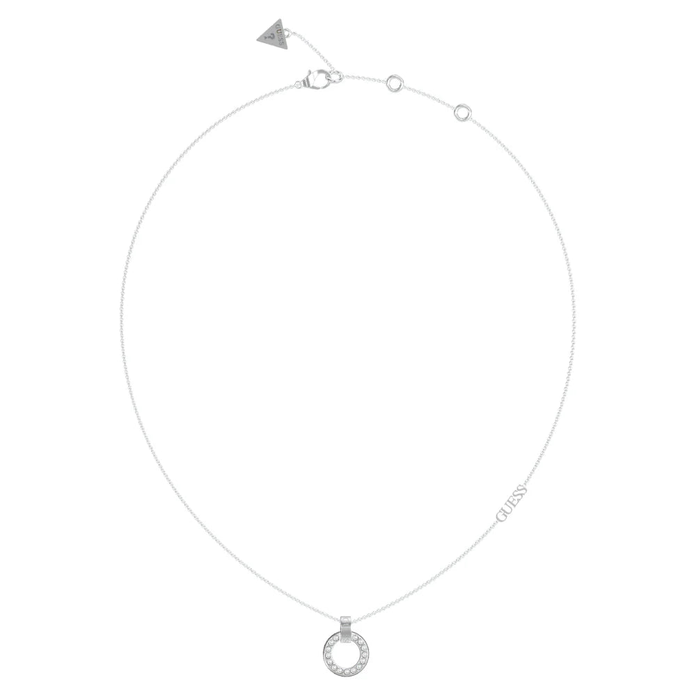 Circle Lights Silver Necklace