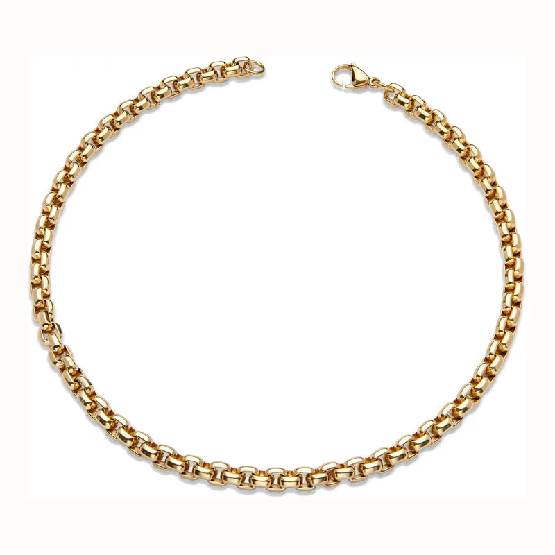 Yellow Gold Thick Chain 55cm Necklace
