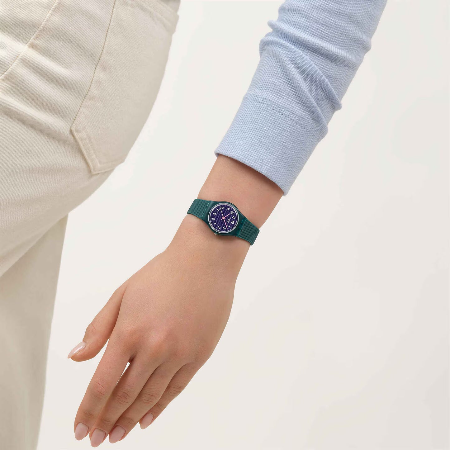 SWATCH Teal Weave 25mm