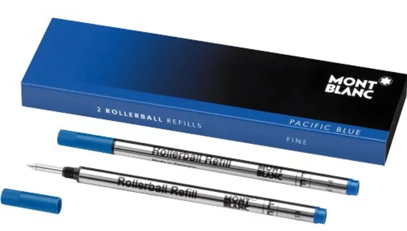 2 Fine Rollerball Refills Pacific Blue