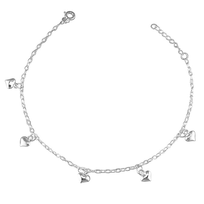 Sterling Silver Anklet 23cm-25cm