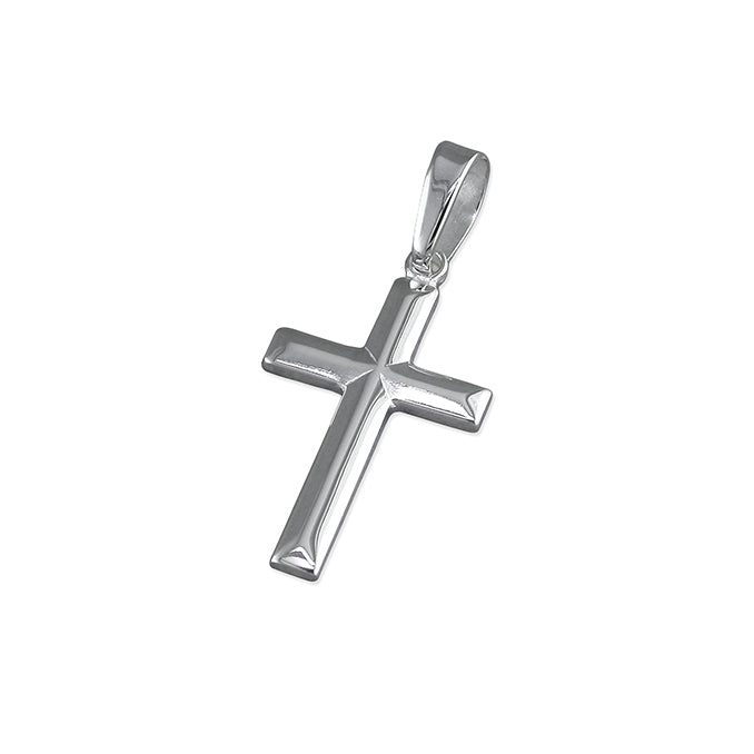 Small Plain Silver Cross Pendant