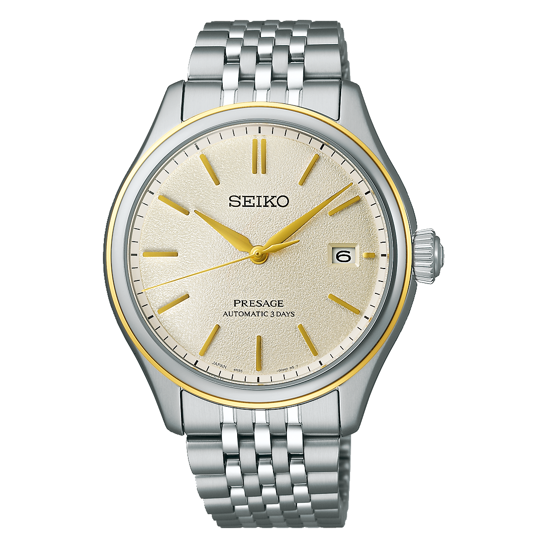 Presage Classic Series in Delicate Cream Silk Gents Watch