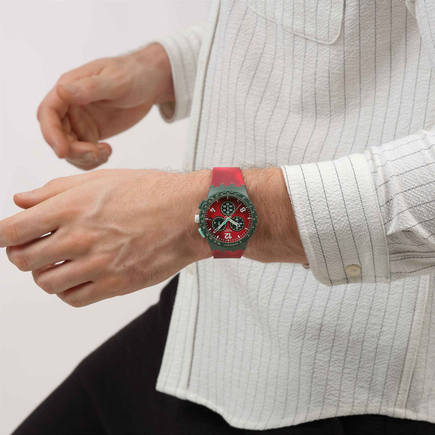 SWATCH Crimson Foliage 42mm