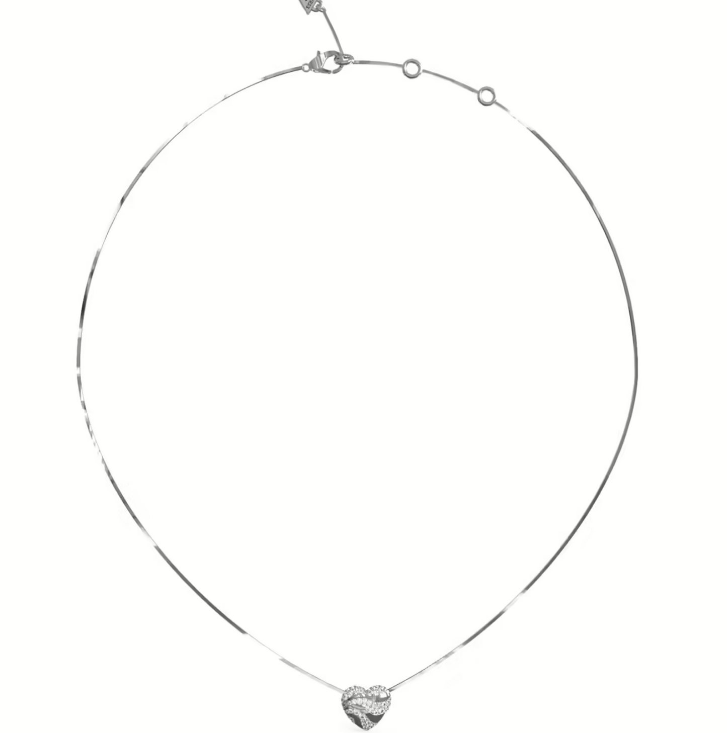 In My Heart Silver Necklace