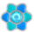 1231c blue enamel flower