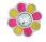 1226c yellow & pink enamel flower