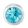 18c 4mm aqua bezel