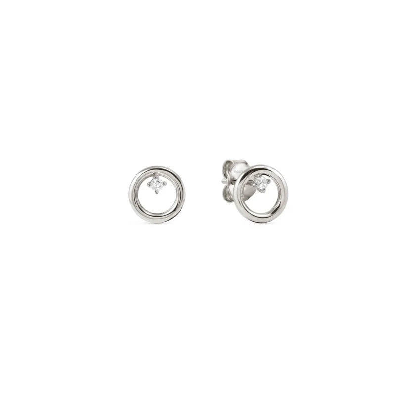 Dream Beats Earrings with Zirconia Round