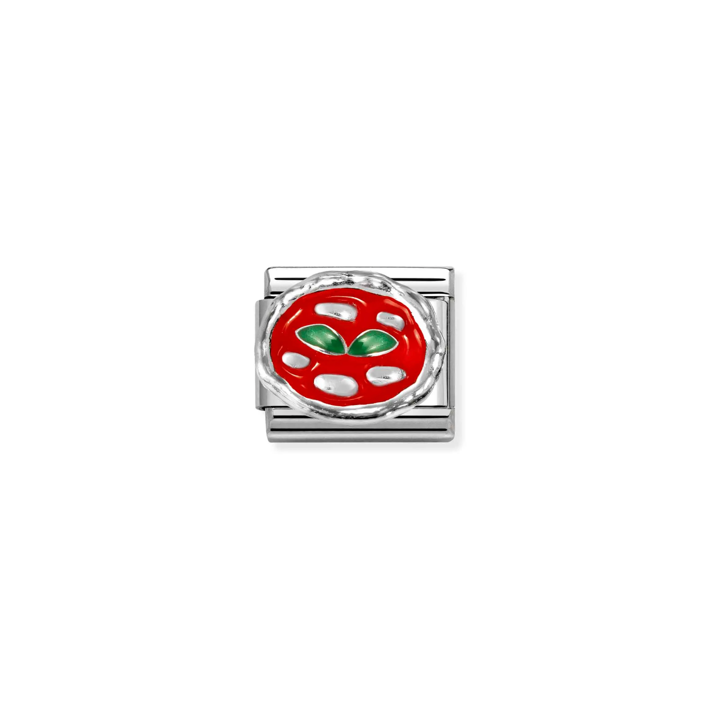 Silver Pizza Composable Charm