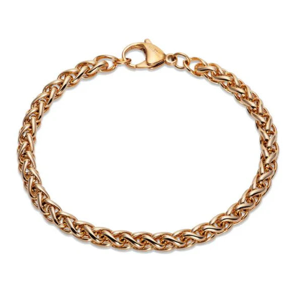 Yellow Gold IP Plated Stainless Steel 21cm Bracelet