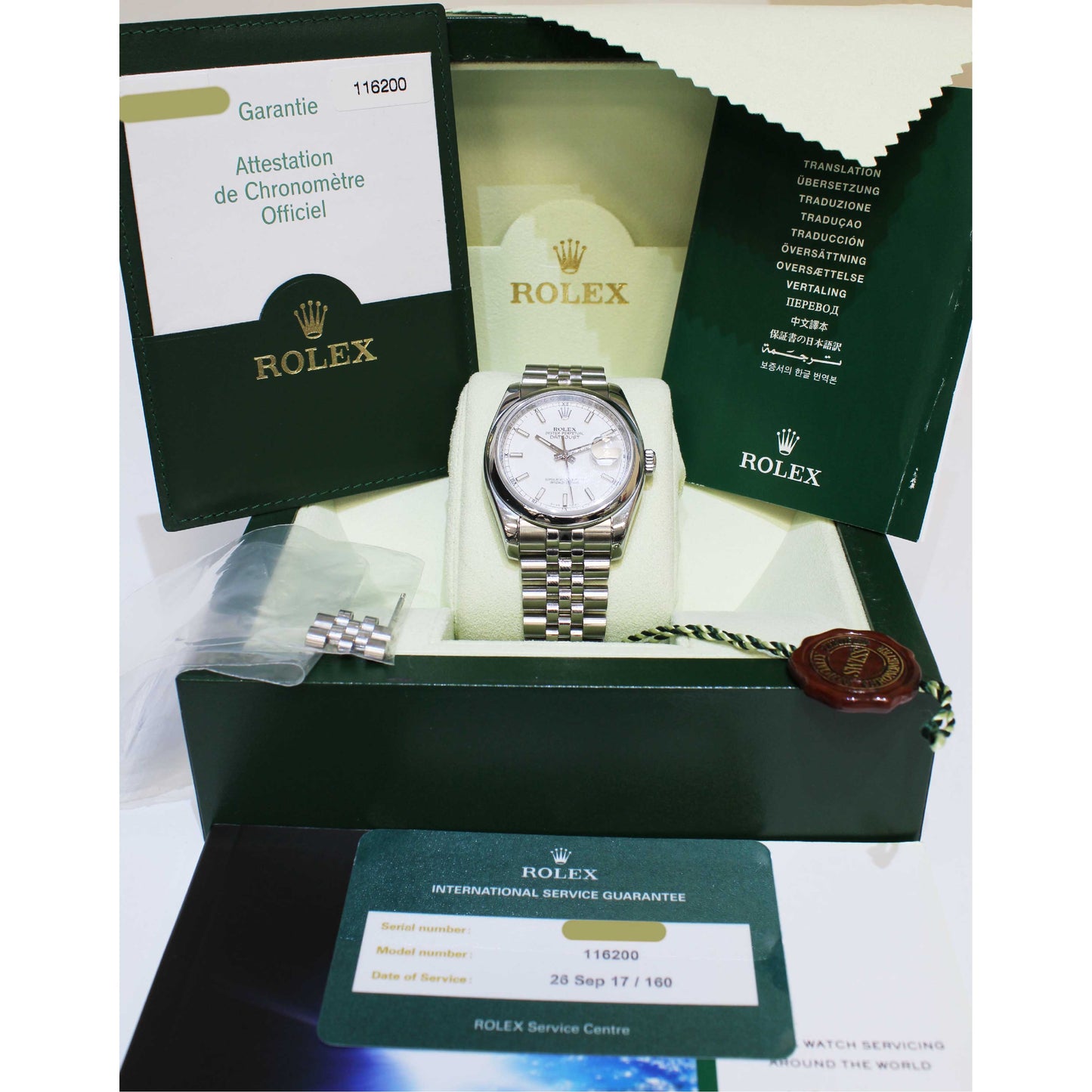 Men's Steel DateJust 36 116200