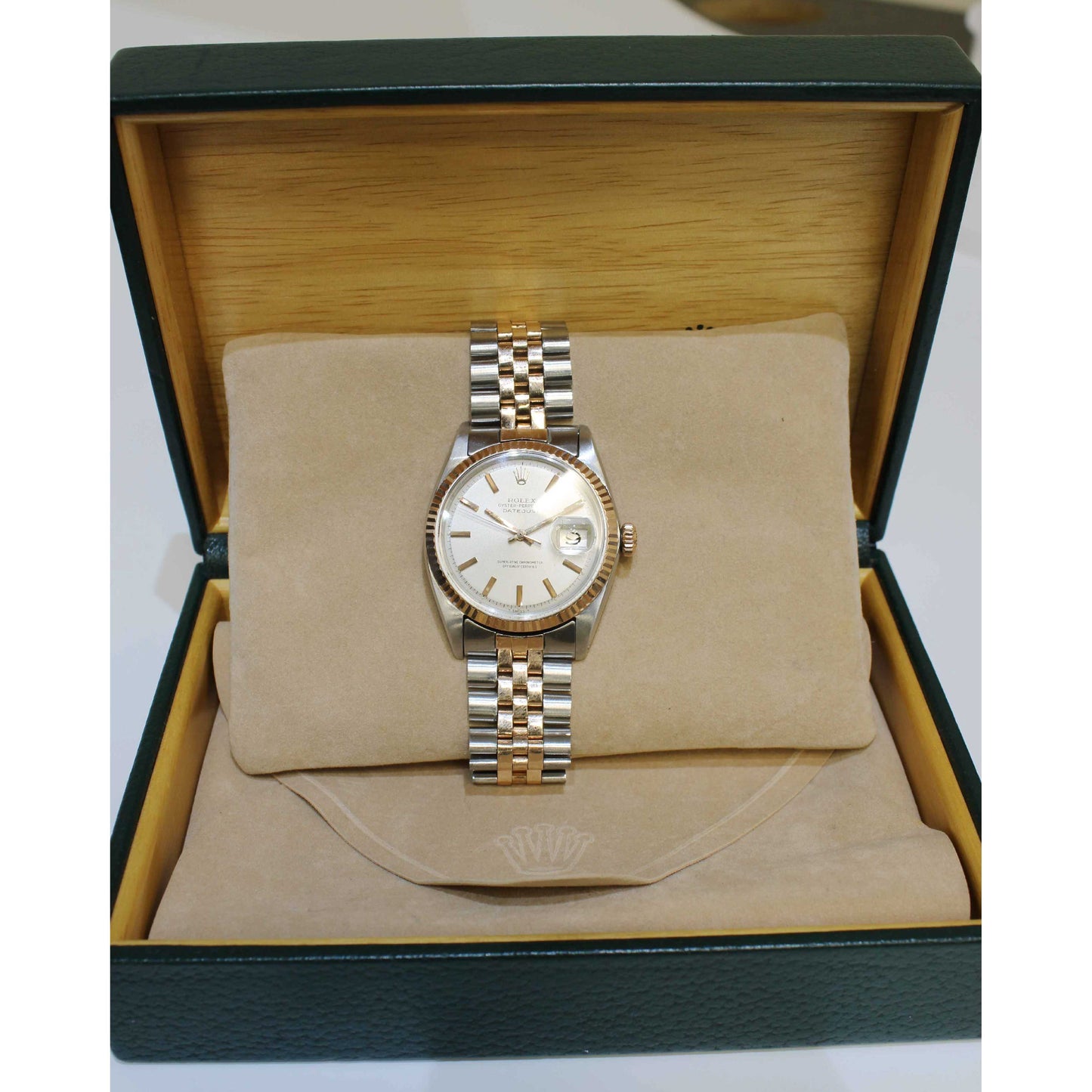 Men's Bi-Metal Rose Gold and Steel DateJust 1601