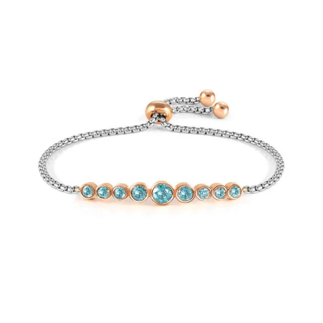Milleluci Turquoise Circle Bar Bracelet
