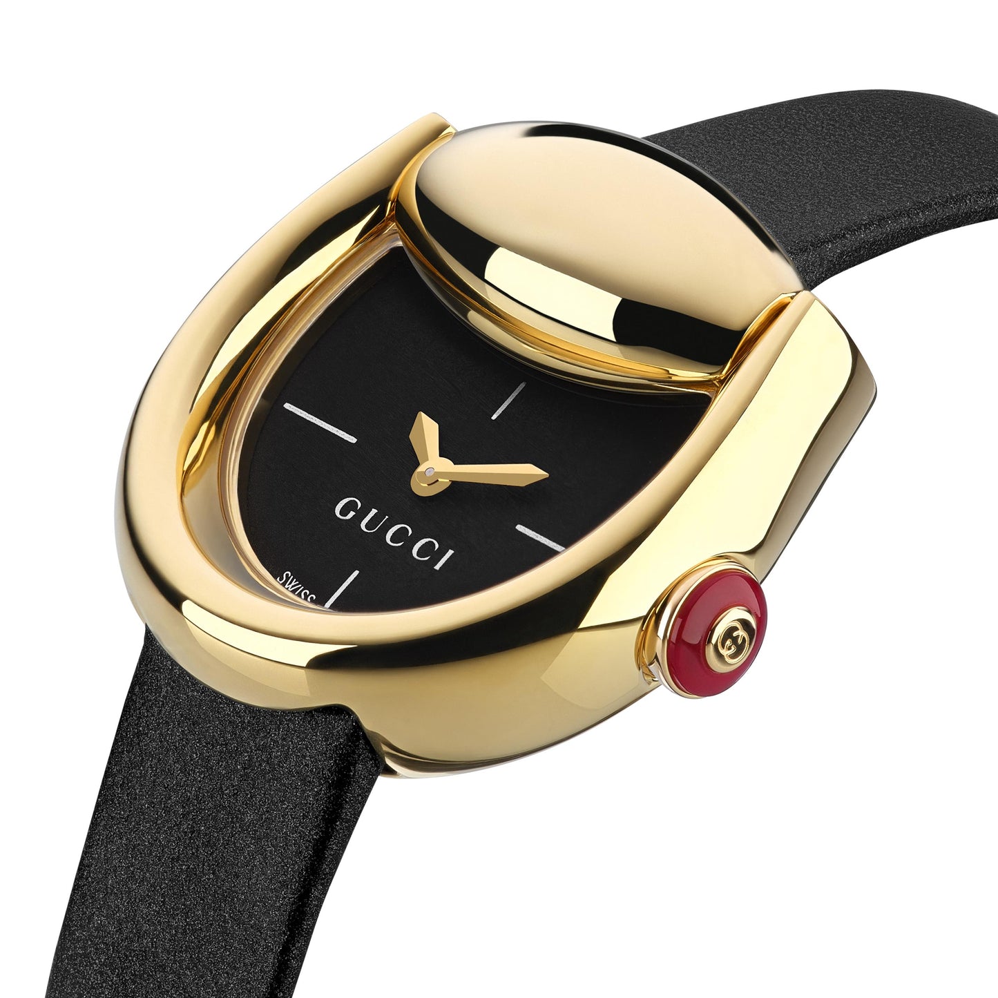 GUCCI Horsebit Yellow Gold Plated Quartz Watch