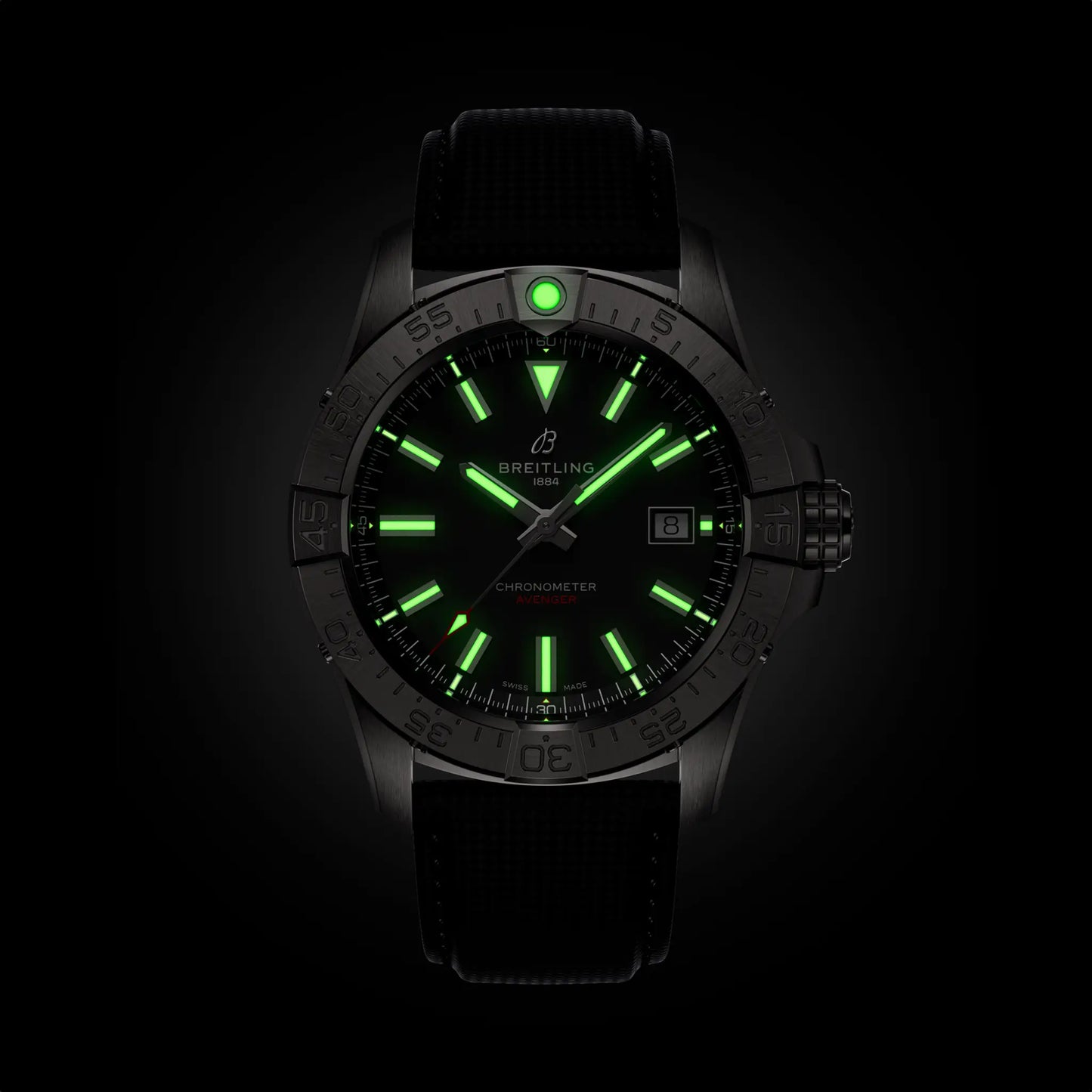 AVENGER AUTOMATIC 42 | 42mm Steel Case Leather Strap