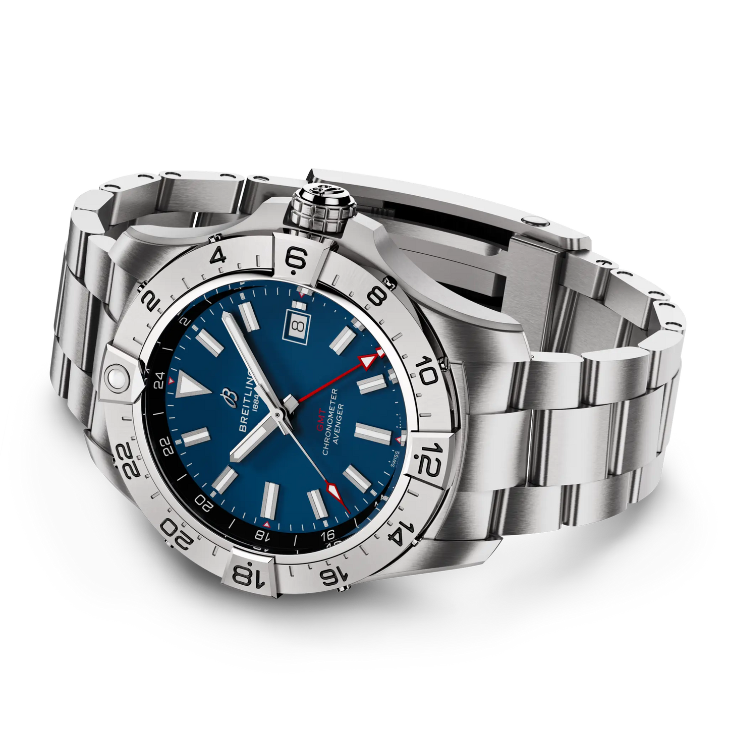 AVENGER AUTOMATIC GMT 44 | 44mm Steel Case Blue Dial