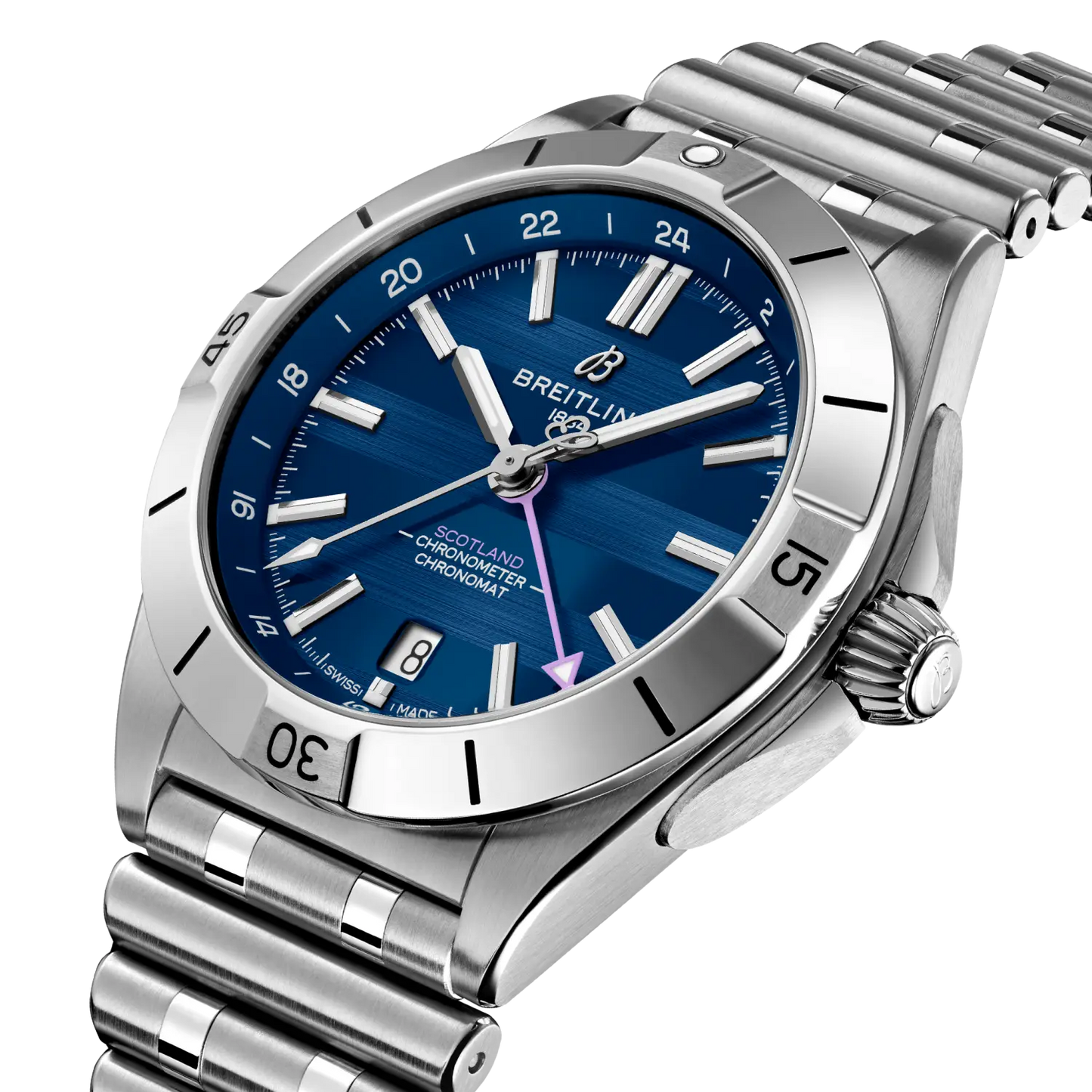 Chronomat Automatic GMT 40 Six Nations Scotland | 40mm Steel Case Blue Dial