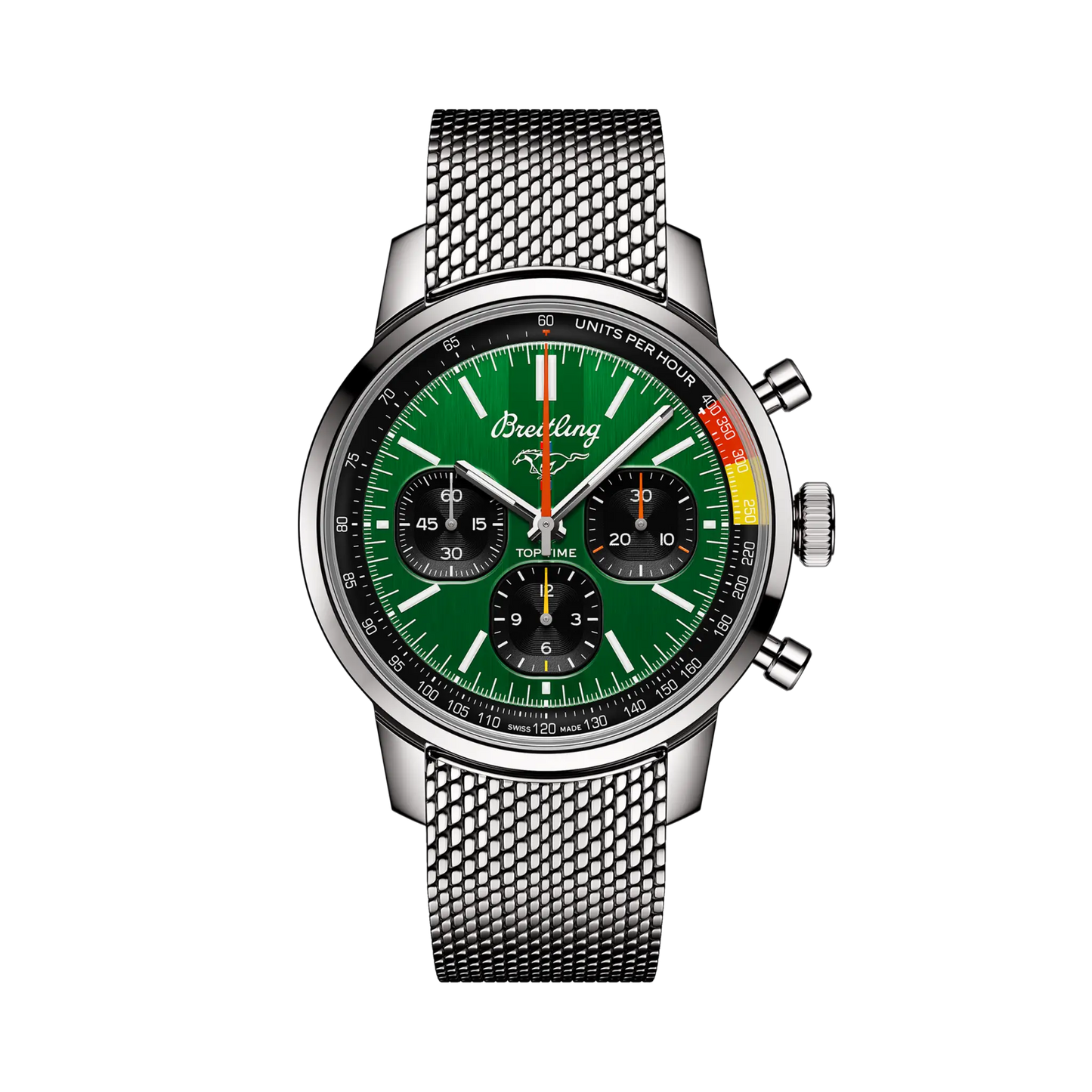 TOP TIME B01 FORD MUSTANG | 41mm Steel Case Green Dial