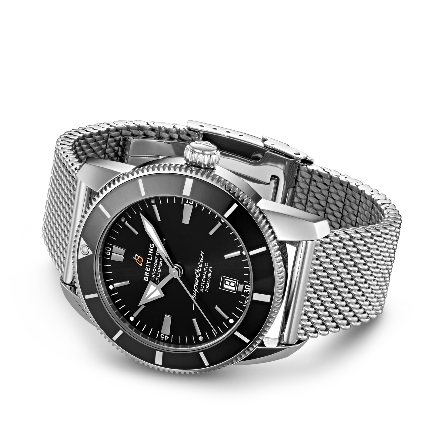 Superocean Heritage B20 Automatic 46mm | Steel Case Black Dial