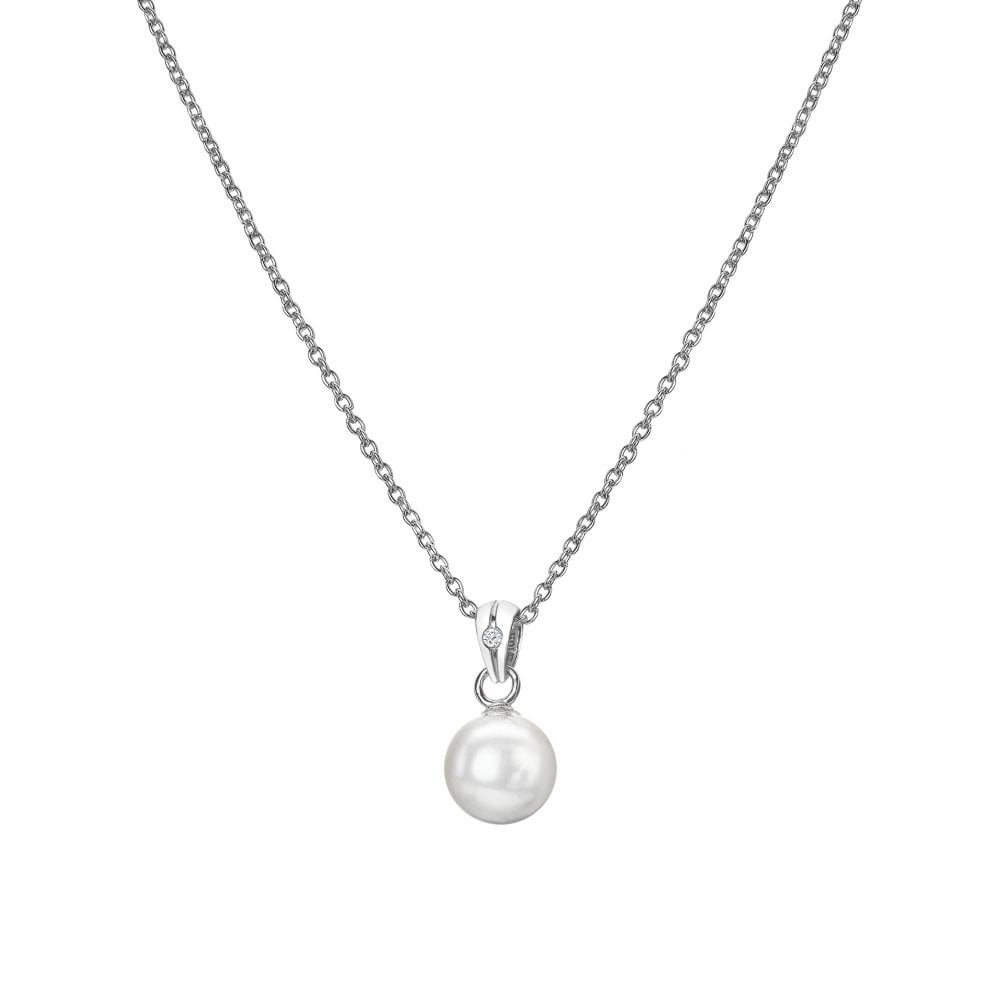Silver Pearl Necklace